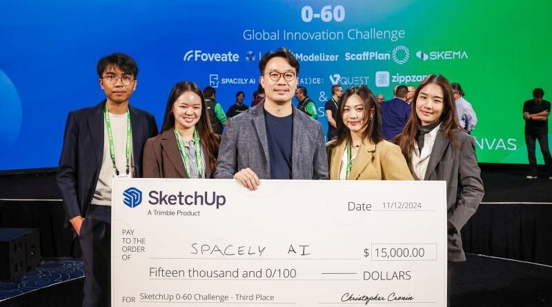 Spacely AI คว้ารางวัลที่สาม  ในการแข่งขันนวัตกรรมระดับโลกของ SketchUp